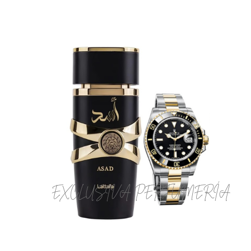 RELOJ ROLEX SUBMARINER GANHE REGALO PERFUM LATTAFA ASAD