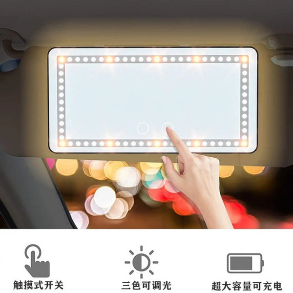 Espejo de maquillaje carro Táctil LED