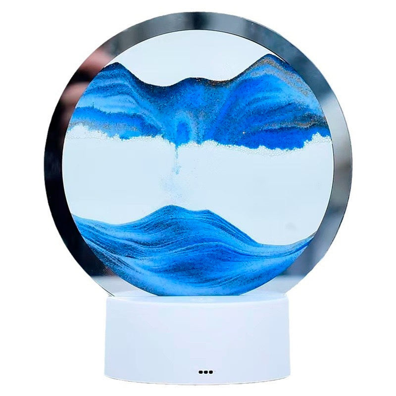 Reloj 3D luz led arena base
