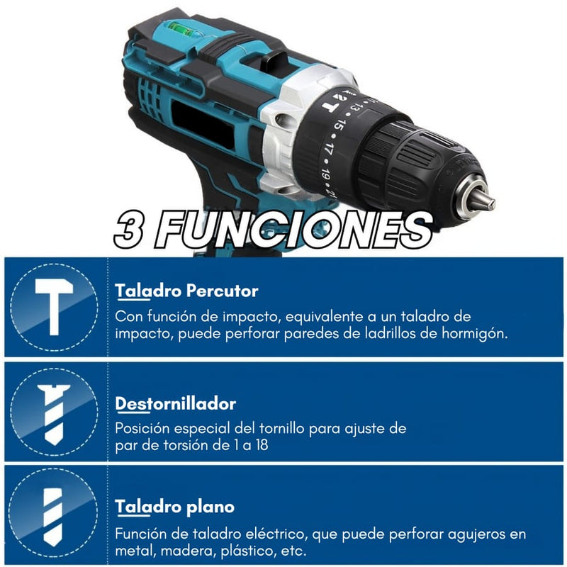 Juego de Taladro Inalámbrico 36V