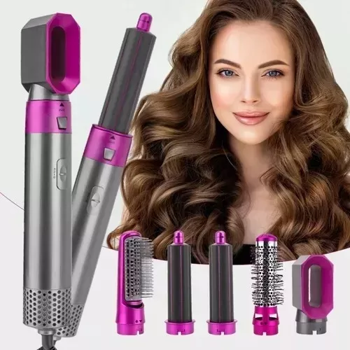 KIT CEPILLO 5 EN 1 Y TOALLA TURBANTE MIC