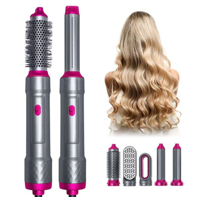 KIT CEPILLO 5 EN 1 Y TOALLA TURBANTE MIC