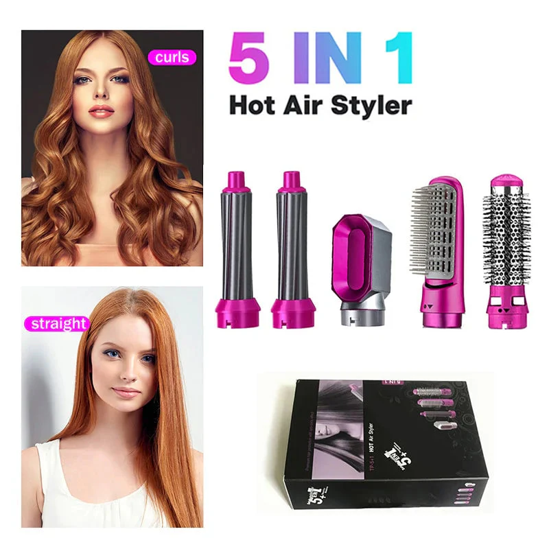 KIT CEPILLO 5 EN 1 Y TOALLA TURBANTE MIC