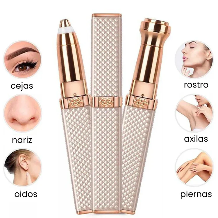 combo depilador y cepillo alisador
