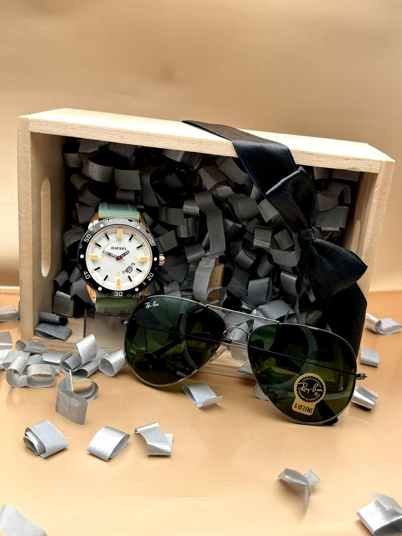 COMBO DE LUJO RELOJ + GAFAS